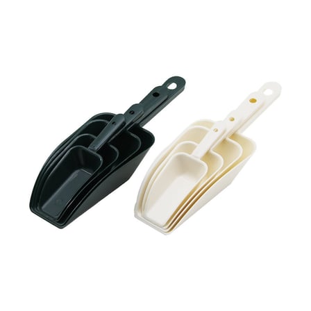 URVE URV-3041 4 Parça Ölçü Erzak Kürek Kaşık Seti (Renkli Plastik)