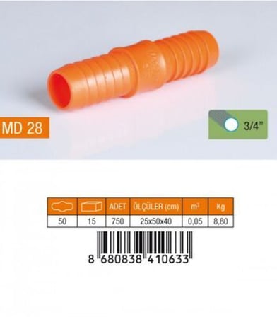 Medalyan MD-28 Normal Hortum Eki 3/4 50x15- 50'li Paket