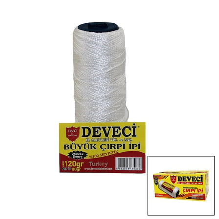 DVC Deveci Büyük Çırpı İpi Brüt 120g Net İp 80g- 24'li Paket