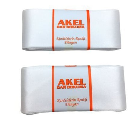 Akel Takı Kurdelesi 6cm x 10m (Poşetli, Beyaz)- 4'li Paket
