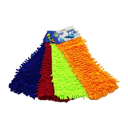 Viper 40cm Yedek Mikrofiber Renkli Makarna Mop- 12'li Paket