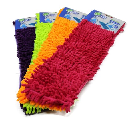 Viper 50cm Yedek Mikrofiber Renkli Makarna Mop- 12'li Paket