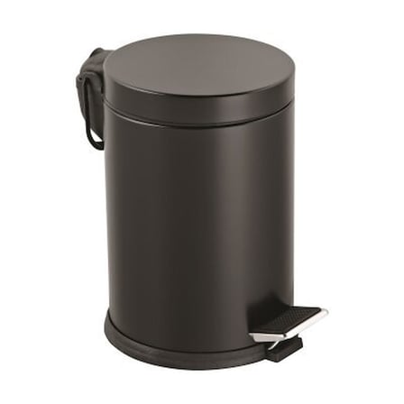 Lalezar LZR-815S 12L Siyah Pedallı Metal Çöp Kovası