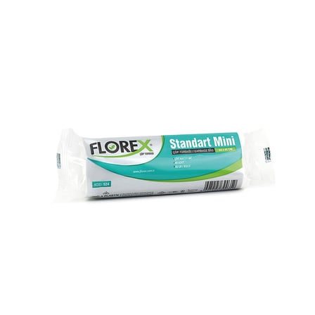 Florex-524 Standart Mini Çöp Torbası 44x45cm (40 Adet)- 50'li Paket