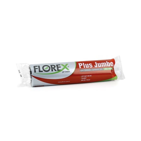 Florex-517 Plus Jumbo 80x110 cm Çöp Torbası (10 Adet)- 10'li Paket
