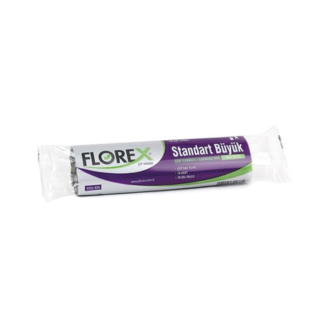 Florex-526 Standart Büyük 65x80 cm Çöp Torbası (10 Adet)- 50'li Paket