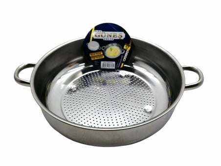 Güneş No-2 28cm Basık Kulplu Metal Süzgeç