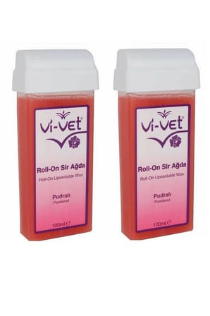 Vi-Vet Roll-On Yoğun Pudralı Kartuş Sir Ağda 100 ml- 24'li Paket