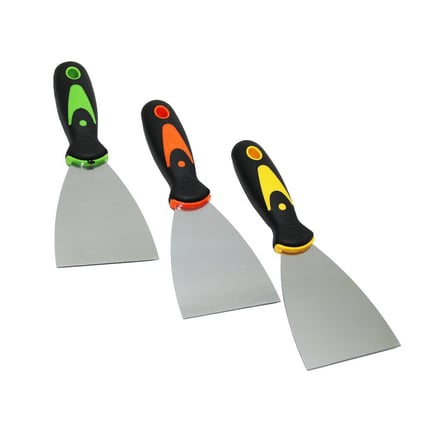 DMAX DMX-4192 Metal Spatula Fiber Saplı 80mm- 12'li Paket