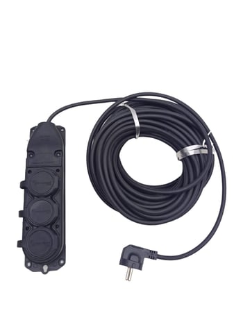 Veetrin S-31520-3 3'lü 20m Kauçuk Priz Uzatma Kablosu (3x1.5 CCA Kablo)