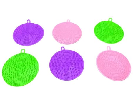 Baysa-1038 Silikon Bulaşık Yıkama Fırçası 2'li Paket- 2'li Paket