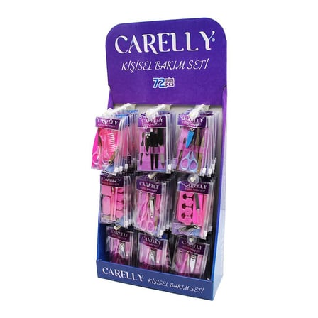 Carelly CR-0652 Kişisel Bakım Manikür ve Pedikür Seti - Tırnak Makası, Kulak Temizleyici, Törpü, Man