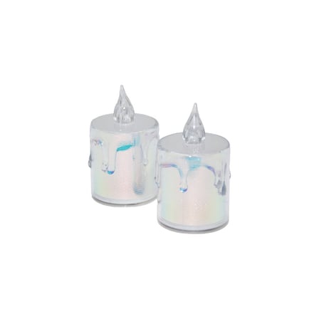 Smokeless Candles ENF-510 Orta Boy Pilli LED Mum (Mika Kristal Plastik)- 24'li Paket
