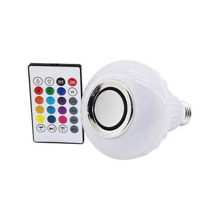 Winnboss WN-1156 2'si 1 Arada Kumandalı RGB LED Ampul ve Bluetooth Hoparlör - 7W LED, 3W Hoparlör