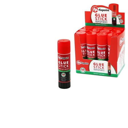 FİXPOİNT P-2657 40gr Glue Stick Yapıştırıcı Solvent İçermez- 12'li Paket