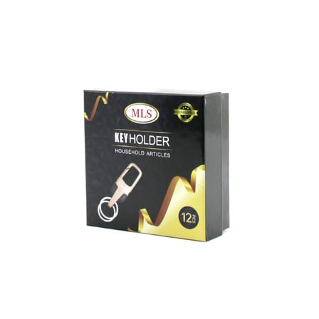 MLS M-304 Renkli Metal Anahtarlık (Kemer Geçmeli, Çift Halkalı)- 12'li Paket