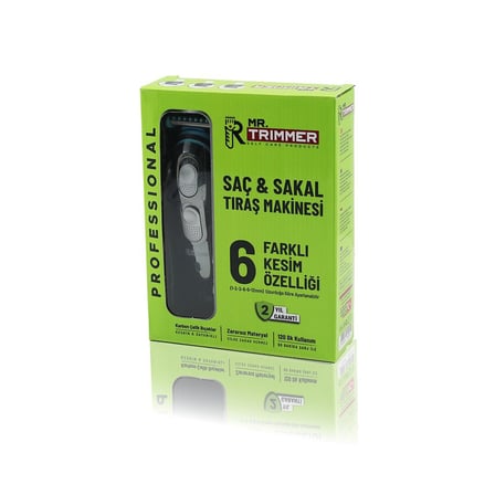 Mr.Trimmer MR-055 RD-055 Saç & Sakal Kesme Tıraş Makinesi 6 Farklı Kesim USB Şarjlı