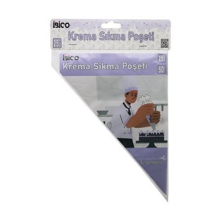 İbico İ22-152 Naylon Krema Sıkma Poşeti 25cm 50 Adet