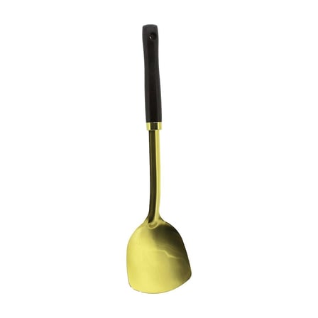 Newlife CLKN-2319 Altın Gold Metal Servis Spatula Ahşap Saplı 36.8cm- 12'li Paket