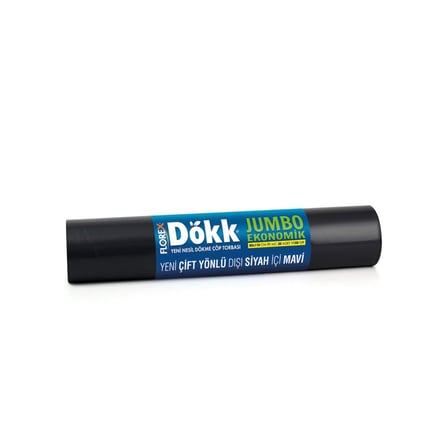 Florex-619 Dökk Eco Jumbo Çift Yönlü 80X110Cm Çöp Torbası- 9'Li Paket
