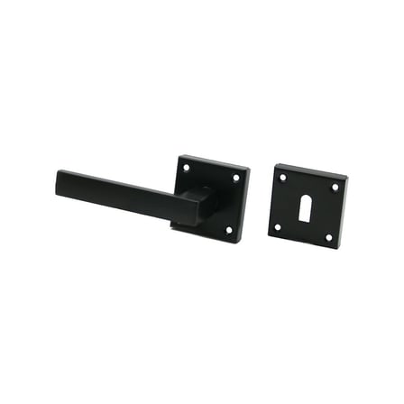 Eriş-11 Pratik Lama Siyah Rozetli Kapı Kolu Takımı- 4'li Paket