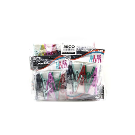İbico İ21-101 Renkli Metal Mandal - 10'lu Paket- 12'li Paket