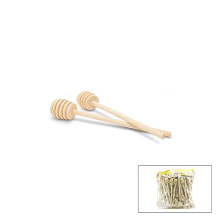 İbico İ22-341 Ahşap & Bambu Bal Kaşık Seti (6 Adet)- 10'li Paket