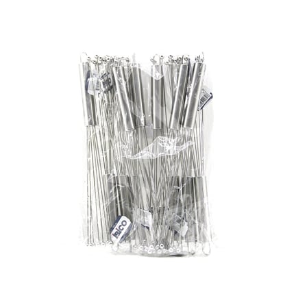 İbico İ22-357 Metal Çırpıcı (8 Boncuk Uçlu, Krom Sap)- 12'li Paket