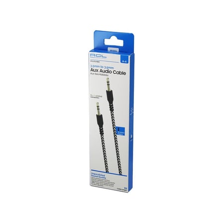ACL A-6 Örgülü AUX Ses Kablosu 1 m - 3.5 mm to 3.5 mm- 20'li Paket