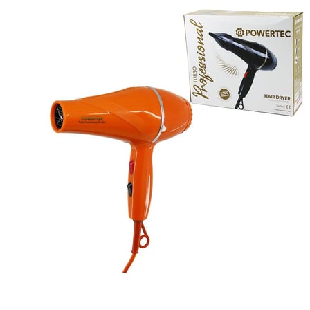 Powertec TR-501 Turuncu Saç Kurutma ve Fön Makinesi 2500W