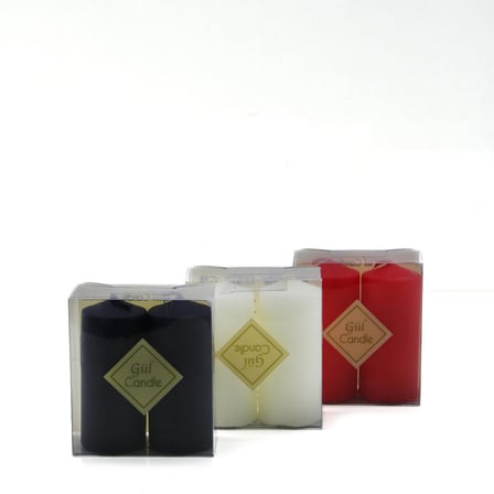 Gül Candle GL-214 (2 Adet) Renkli Takoz Mum- 72'li Paket