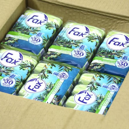 Fax Ayvalık Zeytinyağı Bahçesi 4'lü Kalıp El ve Güzellik Sabunu (4x70g)- 24'li Paket