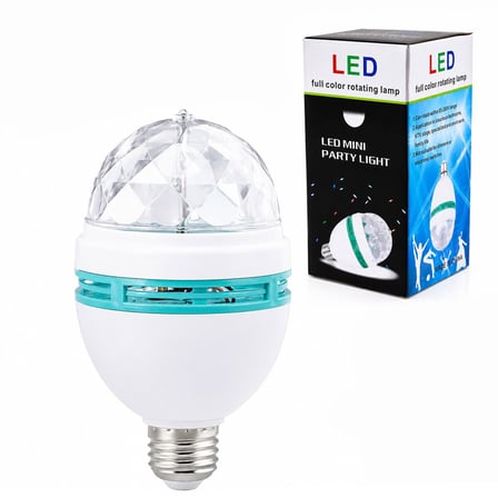 Dempower DP-269 Dönebilen Disko LED Lamba ve Ampul - 3 W Tam Renkli 170-265 V