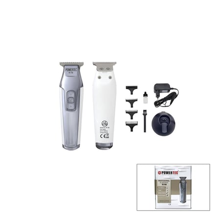Powertec TR-758 Saç Sakal Ense Çizim Traş Makinesi - T Bıçaklı Krom Kaplama Gövde