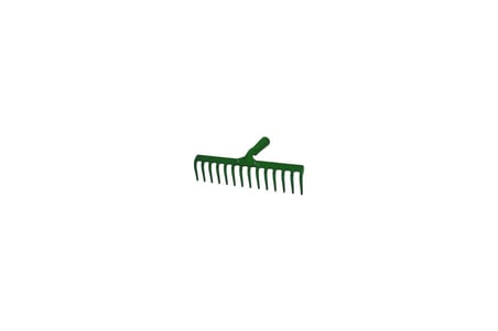 İbico 16 Dişli Metal Tırmık 37.5 cm - Yeşil- 12'li Paket