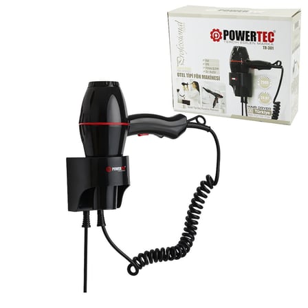 Powertec TR-301 Otel Tipi Duvar Fön Makinesi 2500W - Askı Aparatlı
