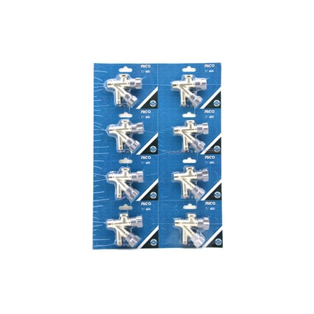 İbico K13-073 Dual Çift Başlı Taharet Musluğu - Vakumlu Ambalaj- 8'li Paket