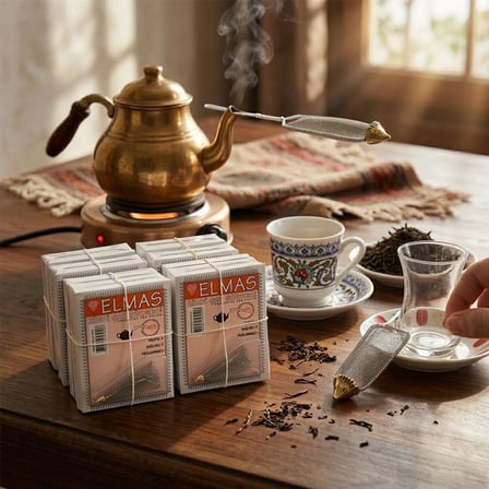 Elmas Kirpi Çay Süzgeç- 100'li Paket