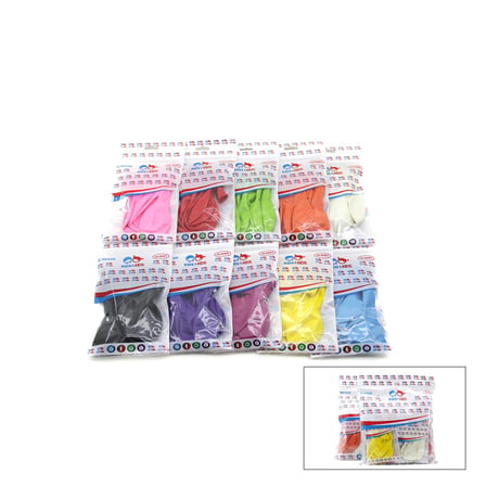 Kids & Kids G-90A İç Mekan Karışık Renkli Balon - 10'lu Paket- 10'li Paket