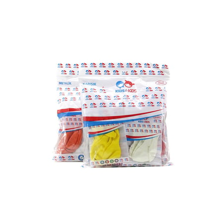 Kids & Kids G-90A İç Mekan Karışık Renkli Balon - 10'lu Paket- 10'li Paket