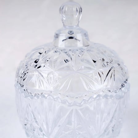 Glass Jar TG-001-1 Cam Lokumluk ve Şekerlik