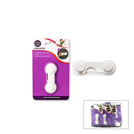 İdeal Baby IDE-03 Kapak Kilidi - Çocuk Emniyeti- 24'li Paket