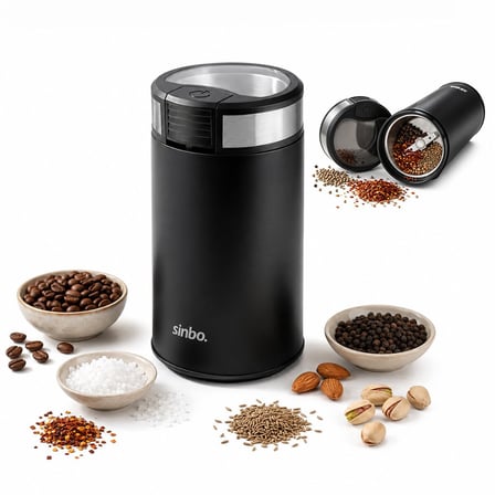 Sinbo SCM-9044 Kahve ve Baharat Öğütücü 50 gr 200W - 2 Bıçaklı Çelik Hazneli