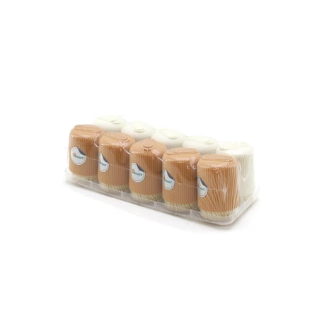 Ksmart K-1481 Tuzluk Model Cam Kürdanlık - Renkli Plastik Kapaklı- 10'li Paket