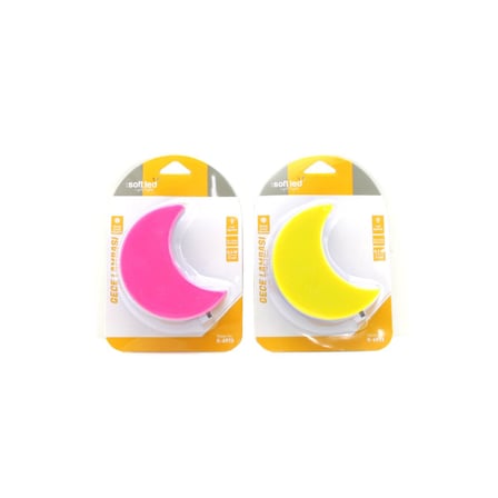 Softled-6975 Ay Figürlü Renkli Gece Lambası - 0.5W 3 LED- 10'li Paket