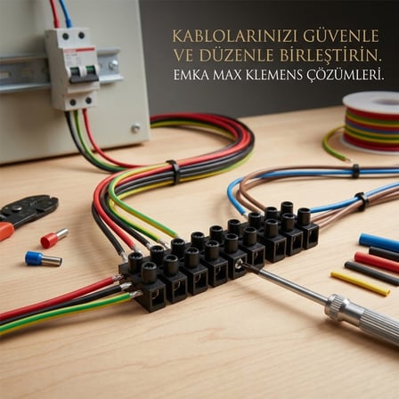 ARS Elektrik No-2 Siyah Plastik Sıra Klemens- 50'li Paket