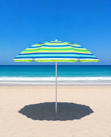 Skybelt SKY-121 Plaj Şemsiyesi 170 cm Saplı - 85x85 cm Çap 8 Telli Fiberglass Karışık Renk- 24'li Pa