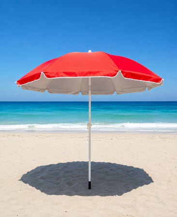 Skybelt SKY-122 Plaj Şemsiyesi 170 cm Saplı - 85x85 cm Çap 8 Telli Fiberglass Tek Renk- 24'li Paket