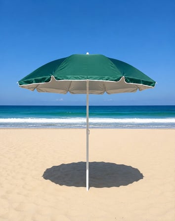 Skybelt SKY-122 Plaj Şemsiyesi 170 cm Saplı - 85x85 cm Çap 8 Telli Fiberglass Tek Renk- 24'li Paket