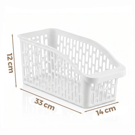 Urve UR-3562 Çok Amaçlı Plastik Organizer 33x12x14 cm - Beyaz- 60'li Paket